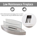 Camino a Bioetanolo da Tavolo 60x20 cm  Bianco