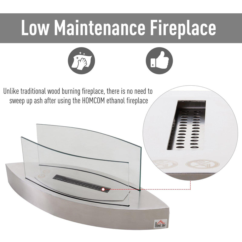 Camino a Bioetanolo da Tavolo 60x20 cm  Bianco