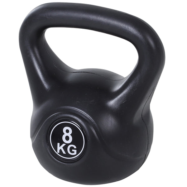 sconto Kettlebell d'Entraînement 8 Kg en PVC et Sable Noir