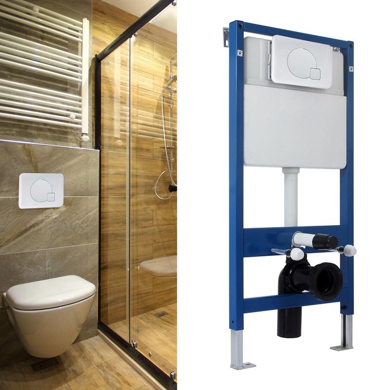 Cassetta Risciacquo WC a Incasso da Parete 2 Pulsanti 