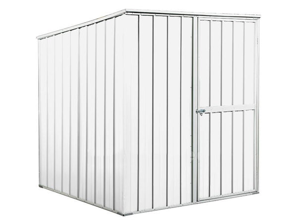 sconto Cabane de jardin en tôle d'acier porte-outils 175x185x192 cm Enaudi Blanc