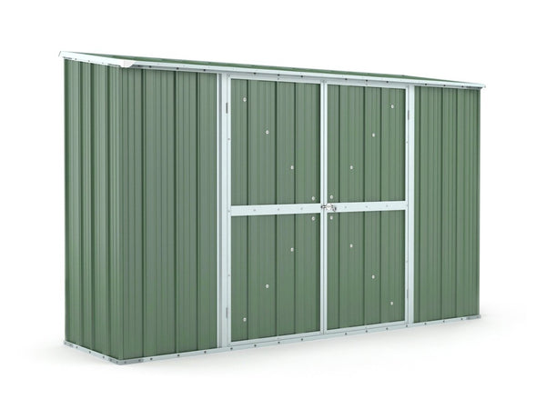 Cabane de jardin en tôle d'acier porte-outils 307x100x192 cm Enaudi Vert online