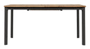 Tavolo da Giardino Allungabile 150-210x90x74 cm in Alluminio Antracite Piano in Teak