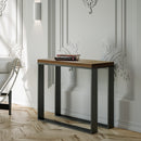 Consolle Allungabile 90-x45-90x80 cm in Nobilitato Marrone