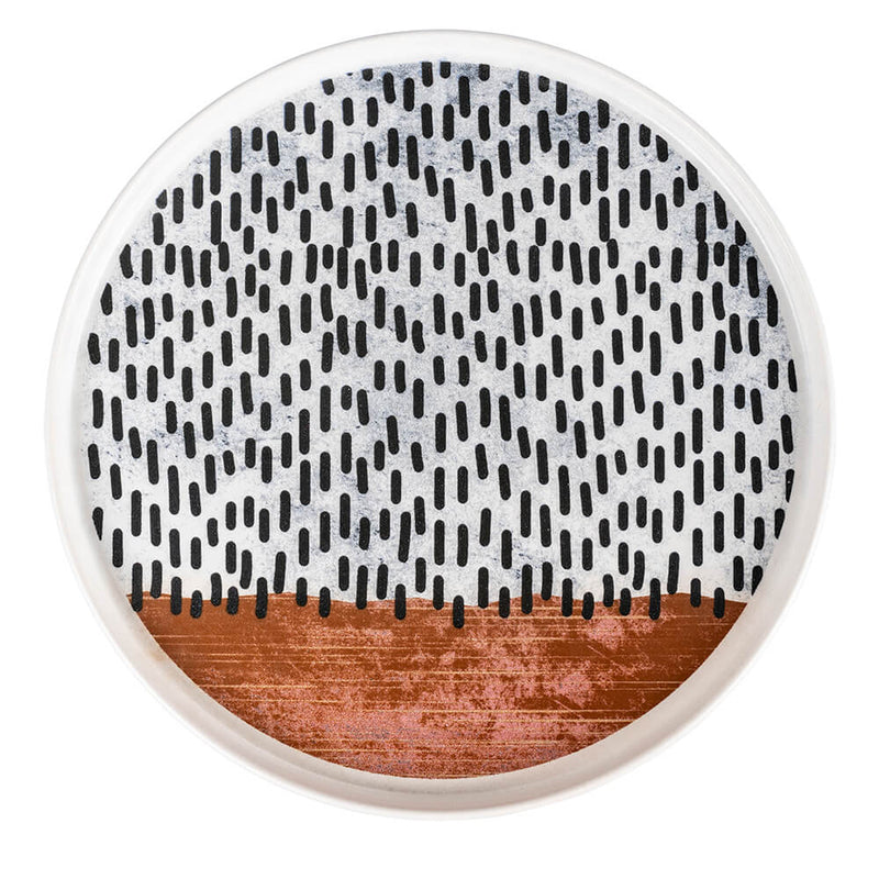 Set 4 Piatti Piani Ø27x2,5 cm  in Ceramica VdE Tivoli 1996 Switch