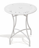 Set da Giardino Pieghevole in Ferro con Tavolo e 2 Sedie Soriani Provence Breakfast Bianco
