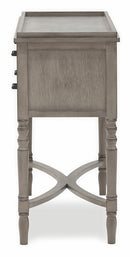 Consolle 4 Cassetti 90x38x78 cm in Legno Soriani Tortora Anticato