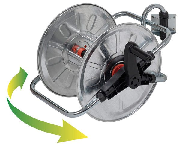 sconto Enrouleur manuel mural 50 m en acier galvanisé 130 IT