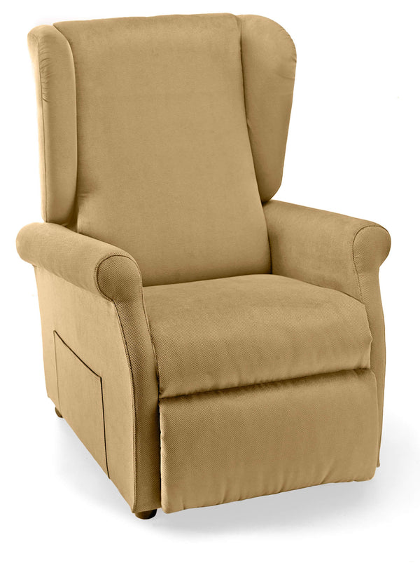 prezzo Fauteuil élévateur électrique 2 moteurs 75x107x84 cm avec roulettes en tissu Dispositif médical 1 Beige