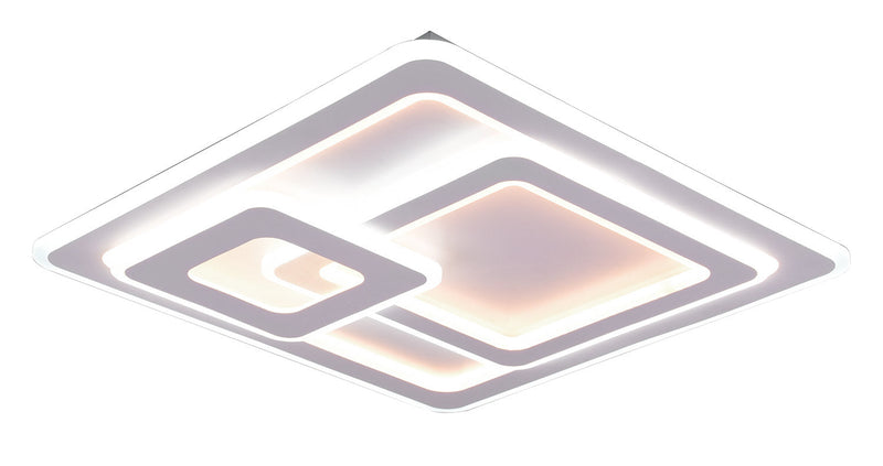 Plafoniera da Interno a LED in Metallo Bianco Opaco