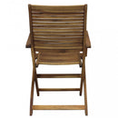 Sedia da Giardino Riviera con Braccioli 55x64x94 h cm in Legno Marrone