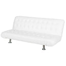 Divano Letto Prontoletto Zeus Rivestimento in Similpelle Bianco