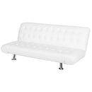 Divano Letto Prontoletto Zeus Rivestimento in Similpelle Bianco
