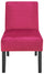 Chaise Rembourrée en Tissu Velours Motti Deva Rouge Violet