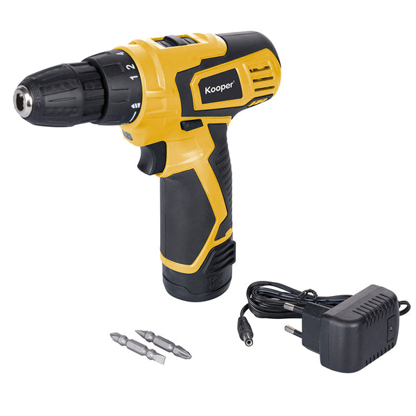 sconto Perceuse-visseuse sans fil Kooper jaune 12 V