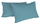 Paire de taies d'oreiller en coton uni bleu sarcelle 52x82 cm