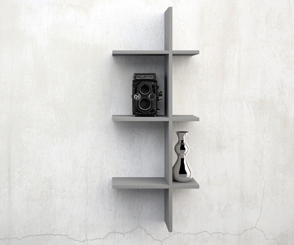 prezzo Étagère en MDF 92x15x37cm TFT Easy Frêne Gris