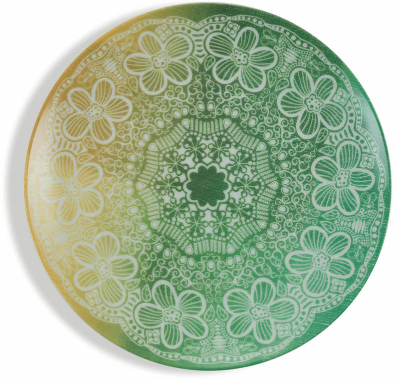 Servizio Piatti 18 Pezzi in Porcellana e Gres Villa d'Este Home Tivoli Canvas Multicolor