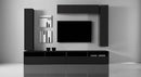 Parete Attrezzata Mobili Salotto con 3 Mobili Sospesi 2 Mobili Tv 278x41x205cm TFT  Boost Antracite