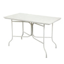 Tavolo Rettangolare 120x65xh76 cm in Ferro Bianco