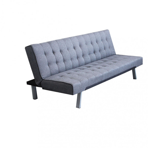 sconto Canapé-lit Barry 178x80x71 cm en tissu gris foncé