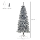 Albero di Natale Artificiale 150 cm 408 Rami Argento