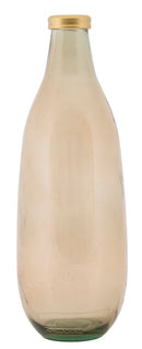 Vaso Oro Line Ø15x40 cm Vetro