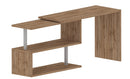 Scrivania con Gamba ad S Girevole 120/65x50x75 cm Volta Quercia Wotan