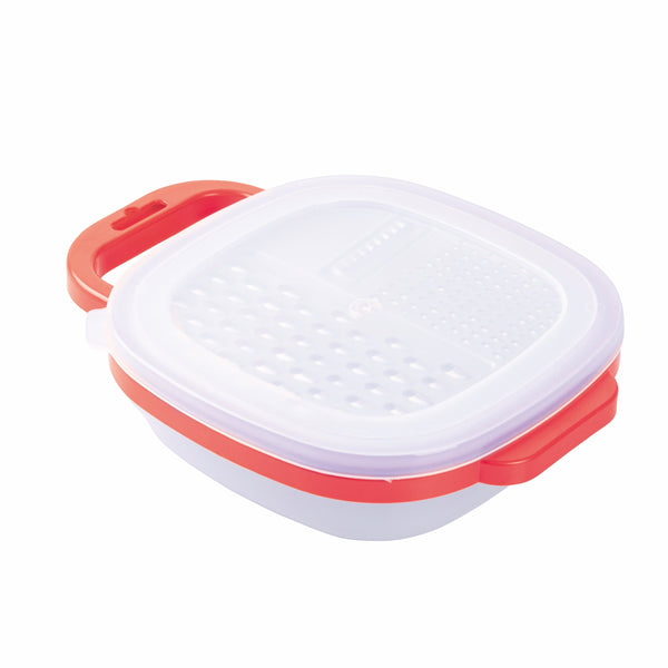 online Râpe manuelle en acier 19,3x24,8x6,2 cm avec récipient violet