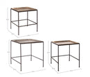 Set 3 Tavolini Quadrati Amira