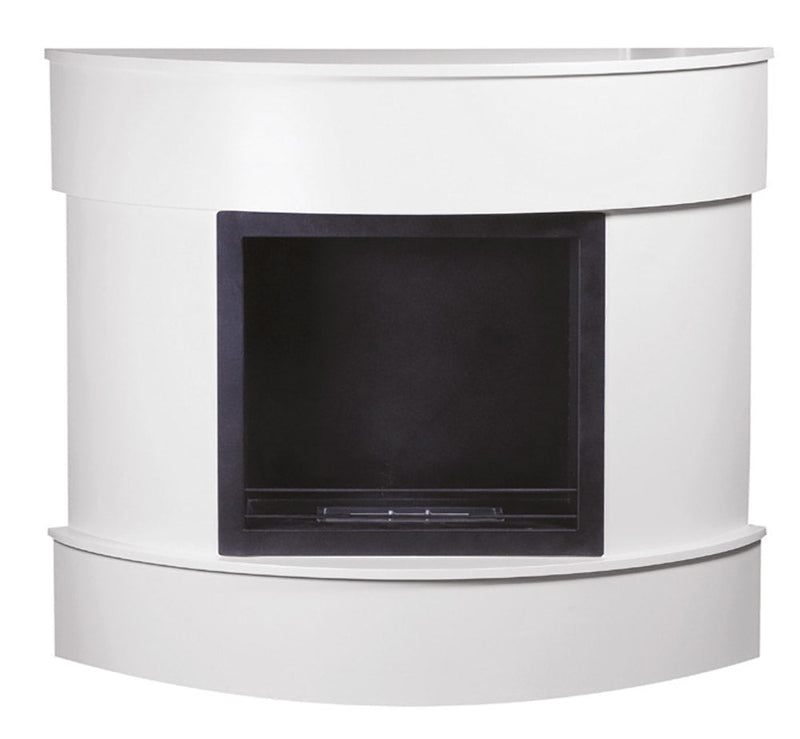 Camino a Bioetanolo da Pavimento 113x96,5 cm Menzi Kristal Bianco