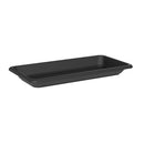 Sottovaso Rettangolare per Vaso a Cassettone Tikal Saucer Ash 50x28 cm in Plastica Antracite 