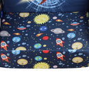Poltroncina Mini per Bambini Fantasia Spazio 56x42x39 cm  Blu