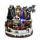 Villaggio con Stazione 26 cm con Movimento e Musica in Resina