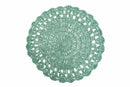 Set 6 Tovagliette Tonda Ø38 cm Villa d'Este Home Tivoli Uncinetto Ocean