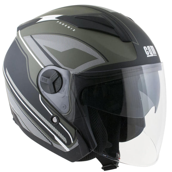 prezzo Casque Jet pour Scooter CGM Phoenix Visière Longue 130G Vert Mat