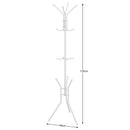 Stand Appendiabiti a Piantana Bianco Attaccapanni da Terra Salvaspazio 12 Ganci