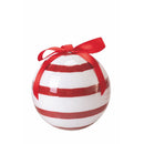 Set 14 Palle di Natale Ø7,5 cm in Polyfoam con Box Righe e Pois