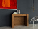 Consolle Tavolo Allungabile in Melamina 42/302x95x76cm TFT  Moon Rovere Nodi