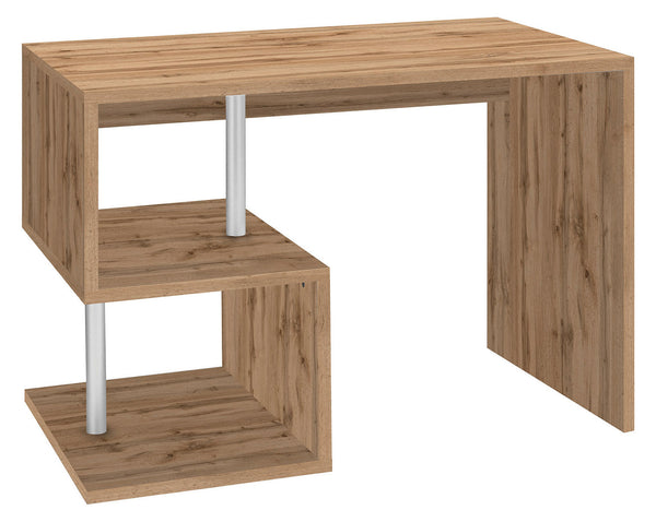 Scrivania con 2 Ripiani 100x50x77,5 cm Esse Quercia Wotan prezzo