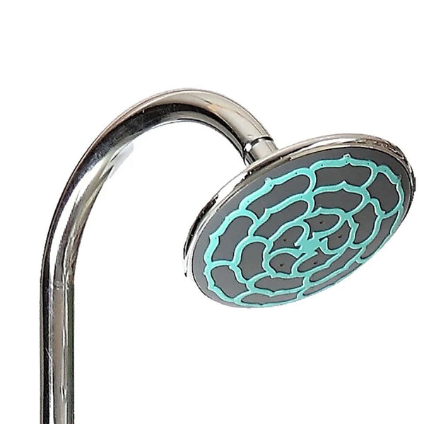 sconto Doccia Solare da Giardino 19 L Base In Pvc e Tubo Superiore In Acciaio Inox Sined Gru Nero