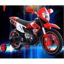 Moto Motocicletta Elettrica per Bambini 6V Kidfun Motocross Rossa