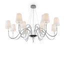 Lampadario Modern in Metallo Florero Cromo