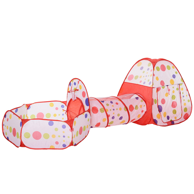 Tunnel 3 in 1 Gioco per Bambini 290x120x90 cm 