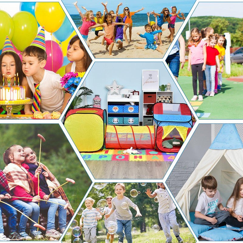 Tunnel 3 in 1 Gioco per Bambini 230x70x89 cm 