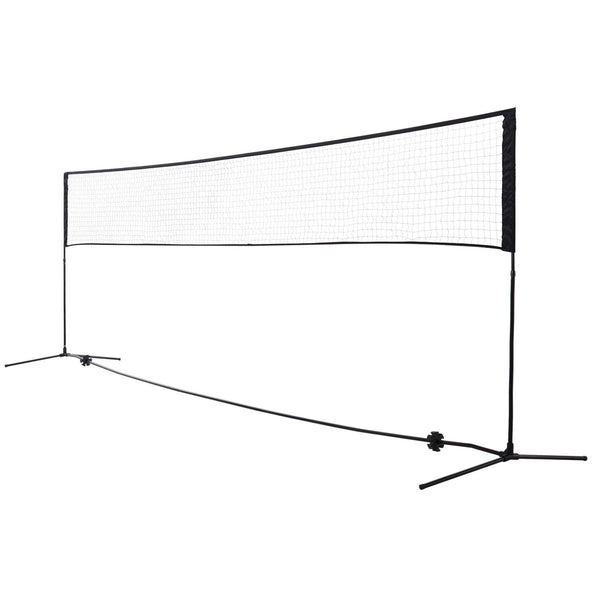 Filet de volley-ball de tennis portable 5x1,3x1,58 m Noir sconto