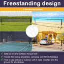 Rete per Pallavolo Tennis Portatile 5x1,3x1,58 m  Nera