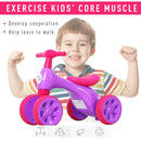 Triciclo per Bambini 4 Ruore  Primi Passi Viola e Fucsia