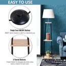 Lampada da Terra in Tessuto con 3 Ripiani 40x40x160 cm  Beige