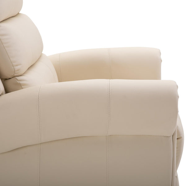 acquista Fauteuil Releveur Electrique 1 Moteur en Similicuir Crème